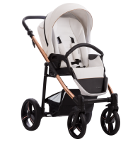 Прогулочная коляска Bebetto NICO ESTILO PRO 01 белая кожа
