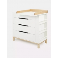 Комод пеленальный Rant Indy Book 90/4 с органайзером White