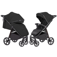 Коляска прогулочная Carrello Bravo Plus CRL-5515 2026, Pure Black (Черный)