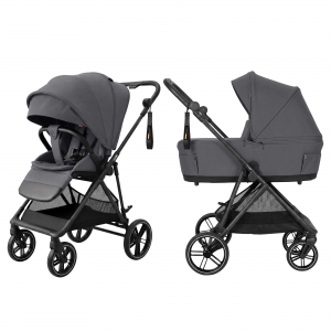 Коляска 2 в 1 Carrello Extra CRL- 6532 Chrome Grey