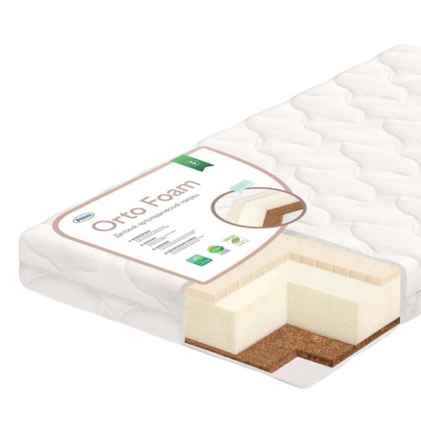 PLITEX Матрас в кроватку Orto Foam (160х80х12см)