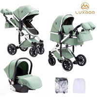 Коляска-трансформер 3 в 1 Luxmom F2A зеленый