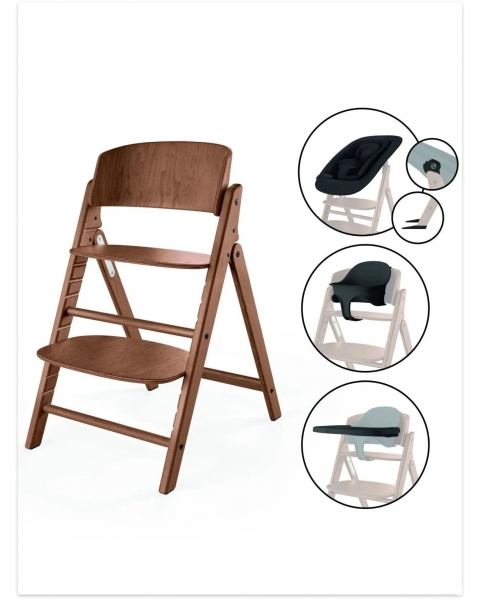 Стульчик для кормления Cybex Click & Fold 4 в 1 Set (All Natural Dark)