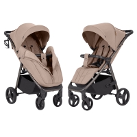 Коляска прогулочная Carrello Bravo CRL-8512 PU, Deep Beige 2026 (Бежевый)
