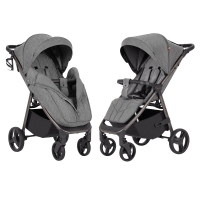 Коляска прогулочная Carrello Bravo CRL-8512 PU, Metal Grey 2026 (Серый)