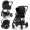 Коляска 3 в 1 Cybex Balios S Lux New 2023 шасси Black, Moon Black (Черный / шасси Черный / с дождевиком)