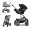 Коляска 3 в 1 Cybex Balios S Lux New 2023 шасси Silver, Lava Grey (Серый / шасси Серебро / с дождевиком)
