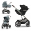 Коляска 3 в 1 Cybex Balios S Lux New 2023 шасси Taupe, Sky Blue (Голубой / шасси Серый / с дождевиком)