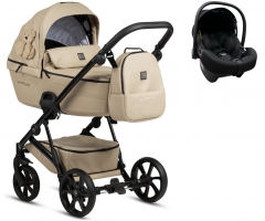 Детская коляска Tutis Viva 5+ Leather 2025 Limited 3 в 1 Teddy Creamy