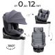 Автокресло Agex Drive i-Fix (0-36 кг), Grey (Серый)