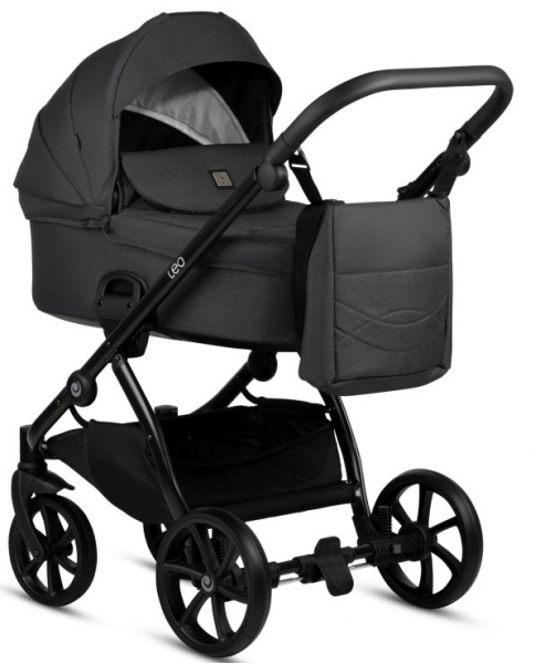 Коляска 2 в 1 Tutis Leo Plus, Black (020)