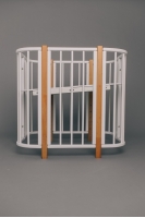 Детская кровать-трансформер Woodix Lily (без маятника), White (Белый)