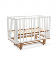 Детская кровать Woodix Lira (маятник продольный), White (Белый) 