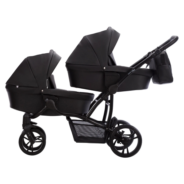 Детская коляска для двойни Bebetto 42 Pro 2 в 1 24 черный