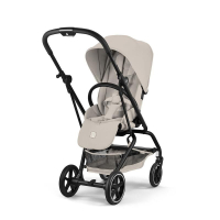 Прогулочная коляска Cybex Eezy S Twist+ 2 BLK Dune Grey с дождевиком и бампером 2026