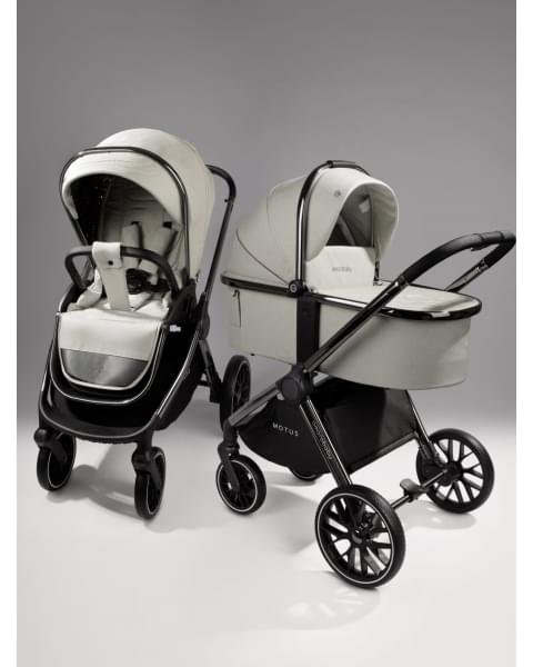 Коляска 3в1 AmaroBaby Motus V2 Белый (2025)