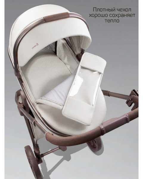 Детская коляска AmaroBaby Motus Premium Ecco Exclusive 2 в 1 молочный