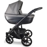 Детская коляска Bexa Ideal Eco 2 в 1 IE06 черный+т.серая кожа