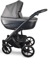 Детская коляска Bexa Ideal Eco 2 в 1 IE06 черный+т.серая кожа