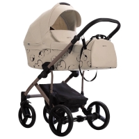 Детская коляска Bebetto Magnum Light SE 2 в 1 08 св.бежевый, бежевая рама