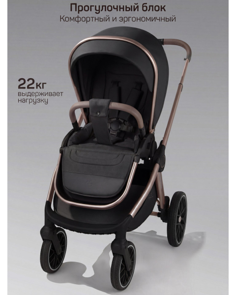 Детская коляска AmaroBaby Motus Premium Ecco Exclusive 2 в 1 черный