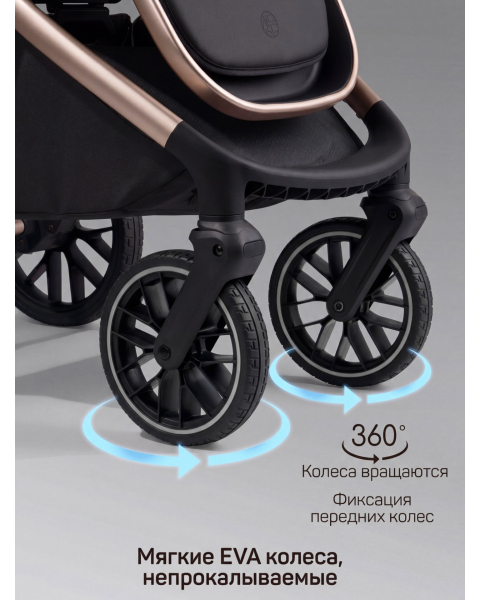 Детская коляска AmaroBaby Motus Premium Ecco Exclusive 2 в 1 черный