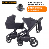 Детская коляска Rant Flex 2 в 1 RA076 Black