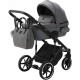 Детская коляска Adamex Lumi Air 3 в 1 L-PS108 LUX (Т.СЕРЫЙ+Т.СЕРАЯ КОЖА)
