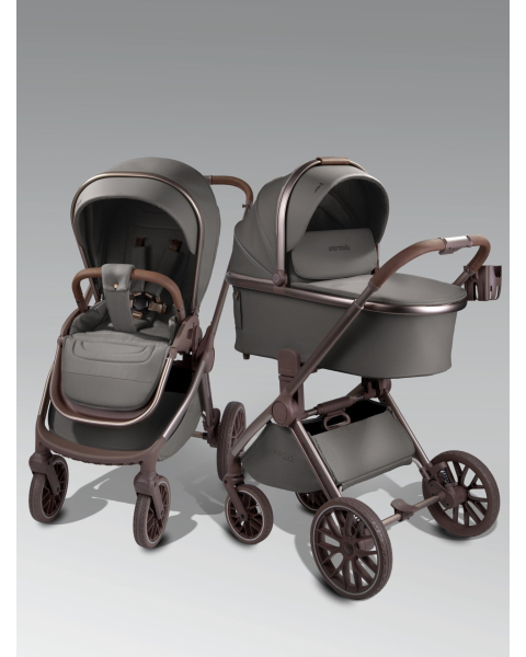 Детская коляска AmaroBaby Motus Premium Ecco Exclusive 2 в 1 серый