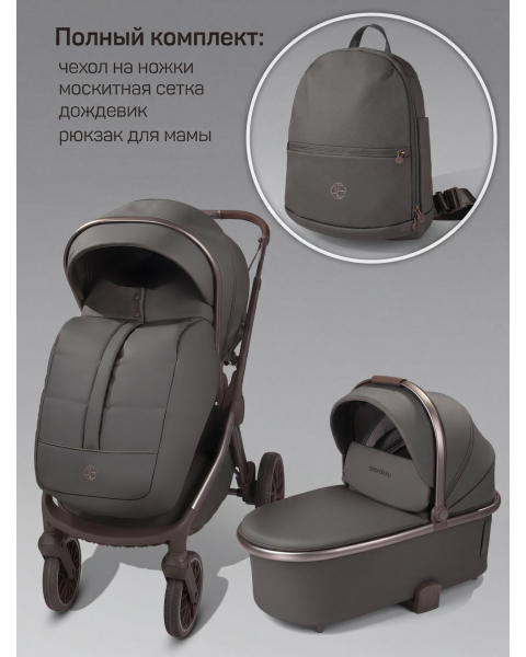 Детская коляска AmaroBaby Motus Premium Ecco Exclusive 2 в 1 серый