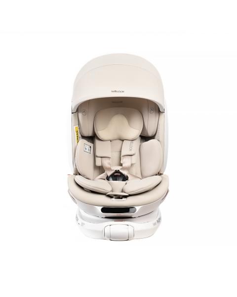 Автокресло детское Welldon SMARTURN AIR 0-25 i-Size 40-125см (Ivory) молочный