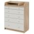 Детский пеленальный комод Атон М MAKS ЛДСП 80/5 с органайзером дуб канзас-белый