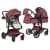 Коляска трансформер Aimile Adventurer бургунди-темный