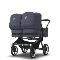 Коляска 2 в 1 Bugaboo Donkey 5 Twin шасси Graphite Stormy Blue/Stormy Blue