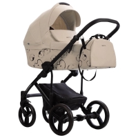 Детская коляска Bebetto Magnum Light SE 2 в 1 08 св.бежевый, черная рама