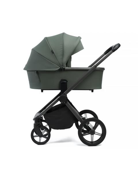 Коляска детская Peppy Monaco 2 в 1 Oliva Green (зеленый), рама серая 2026