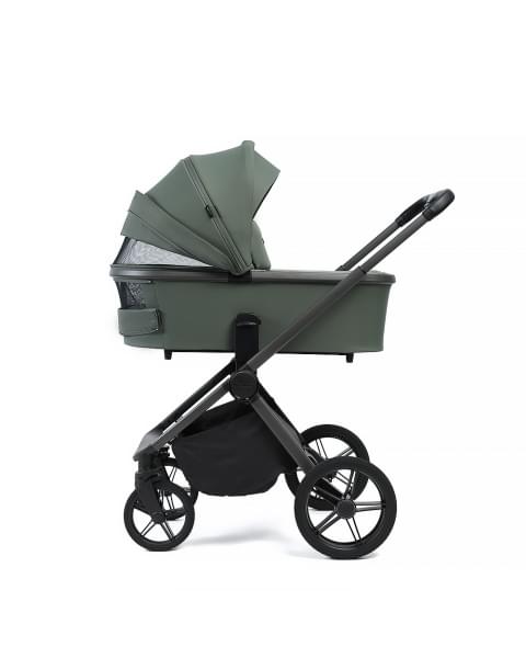 Коляска детская Peppy Monaco 2 в 1 Oliva Green (зеленый), рама серая 2026