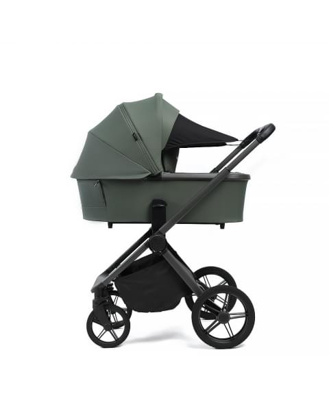 Коляска детская Peppy Monaco 2 в 1 Oliva Green (зеленый), рама серая 2026