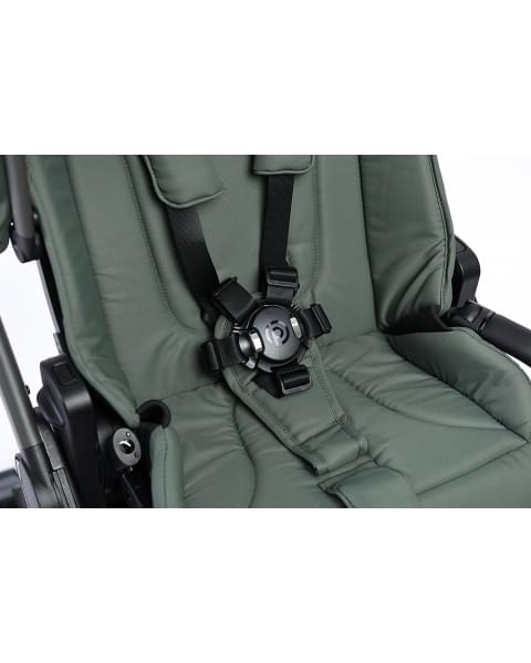 Коляска детская Peppy Monaco 2 в 1 Oliva Green (зеленый), рама серая 2026