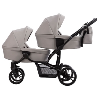 Детская коляска для двойни Bebetto 42 Pro 2 в 1 21 св.серый
