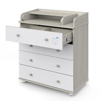 Атон комод с пеленальным столиком Орион 804 (Oliver) ЛДСП шимо светлый