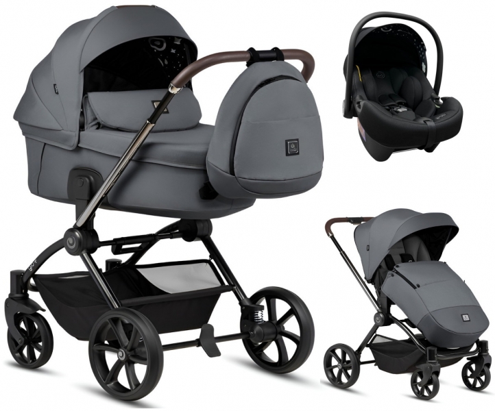 Детская коляска Tutis Gio Plus 3 в 1 1552133 Grigio