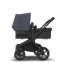 Коляска 2 в 1 Bugaboo Donkey 5 Twin Midnight Black/Stormy Blue шасси Black