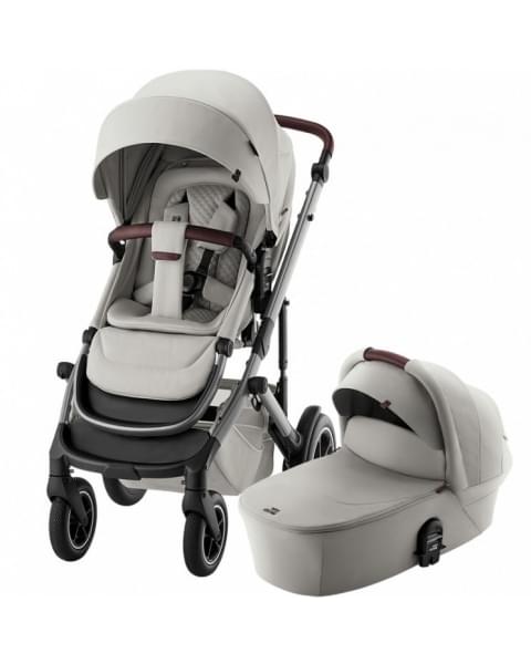 Коляска 3 в 1 Britax Roemer Smile 5Z Lux Collection, Linen Grey (Серый) + Автокресло Baby-Safe Pro, Linen Grey (Серый)