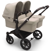 Коляска 2 в 1 Bugaboo Donkey 5 Twin Desert Taupe шасси Black 