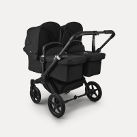 Коляска 2 в 1 Bugaboo Donkey 5 Twin Midnight Black шасси Black