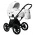 Коляска Indigo porto 2 в 1 po 07 (белая кожа+белый узор)