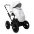 Коляска Indigo porto 2 в 1 po 07 (белая кожа+белый узор)