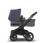 Коляска 2 в 1 Bugaboo Donkey 5 Twin Grey Melange/Stormy Blue шасси Black