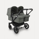 Коляска 2 в 1 Bugaboo Donkey 5 Twin Forest Green шасси Black
